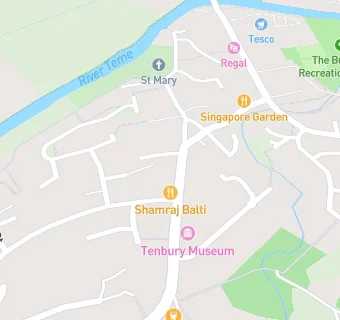 map for Tenbury Food Bank