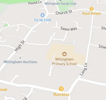 map for Willingham Out of School Club