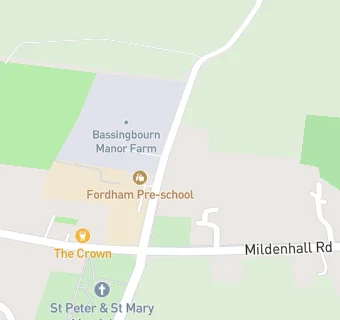 map for Fordham Pre School