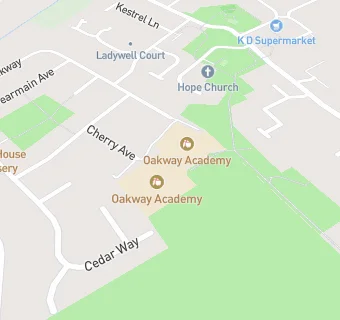 map for Oakway Junior School