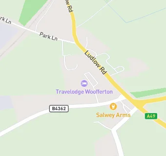 map for Woofferton Wharf Greggs