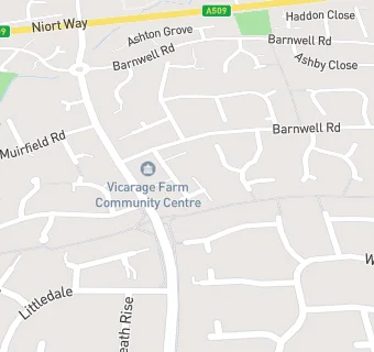 map for Vicarage Farm Community Centre