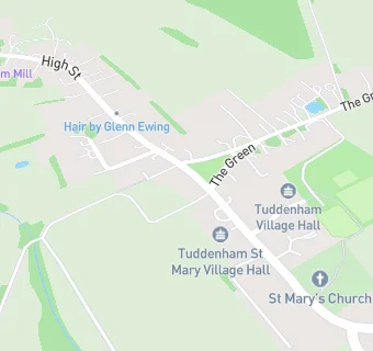 map for Tuddenham St Mary Village Hall