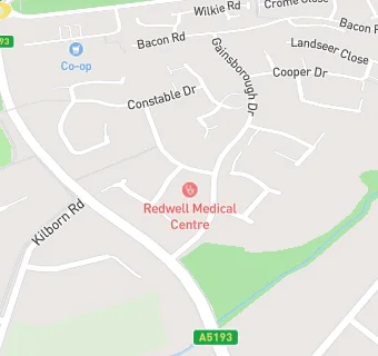 map for The Redwell Medical Centre