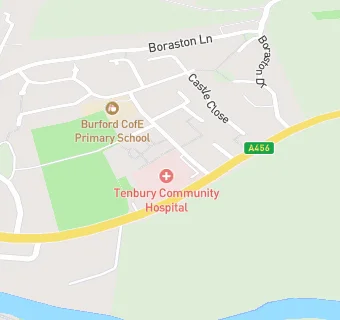 map for Tenbury Community Hospital