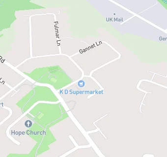 map for K D Supermarket