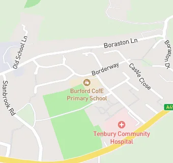 map for Burford CofE Primary School