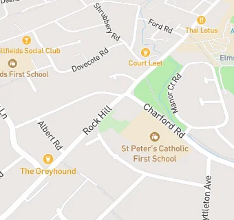 map for St Peter's Catholic First School