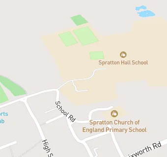 map for Spratton Hall School