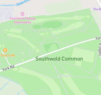 map for Southwold Golf Club