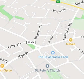 map for Irthlingborough Kebab & Pizza