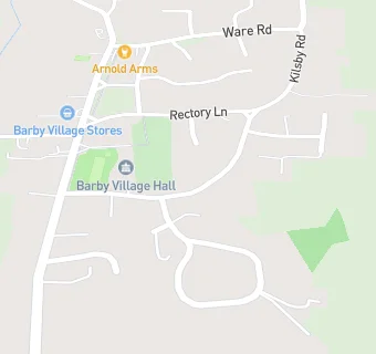 map for Barby Village Hall