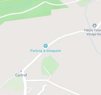 map for Ysbyty Ystwyth & Pontrhydygroes Village Hall