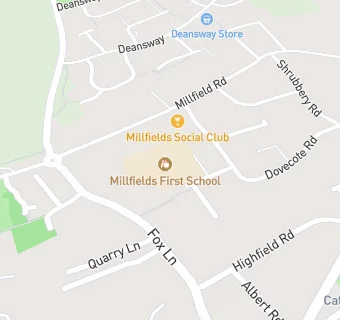 map for Millfields First School