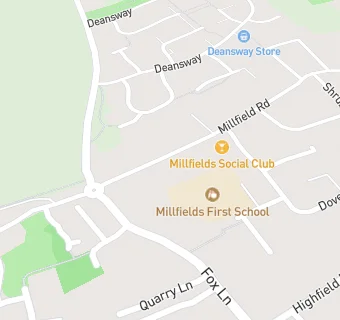 map for Millfield And  District Social Club