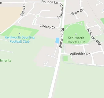 map for Kenilworth Cricket Club