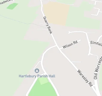 map for Hartlebury Parish Hall