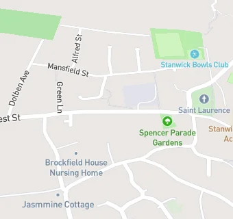 map for Stanwick Pre-School Playgroup