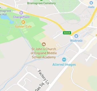 map for St John's CofE Foundation Middle School