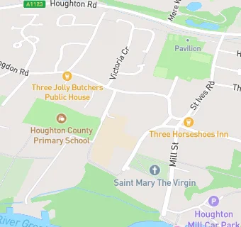 map for Houghton and Wyton Pre-school