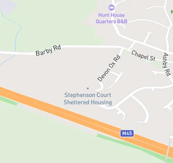 map for Stephenson Court Sheltered Housing