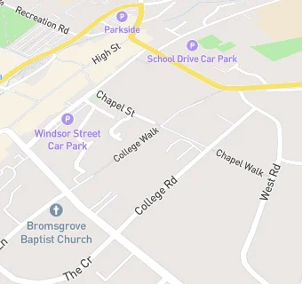 map for College Road Dental Practice