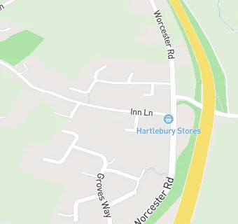 map for Hartlebury Store And Post Office