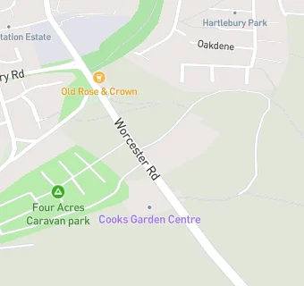 map for The Old Rose And Crown