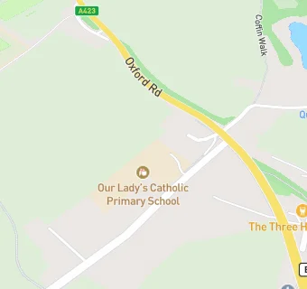 map for Our Lady's Catholic Primary School, Princethorpe