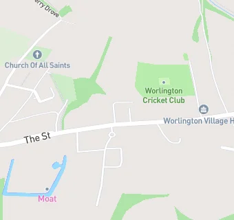 map for Worlington Cricket Club