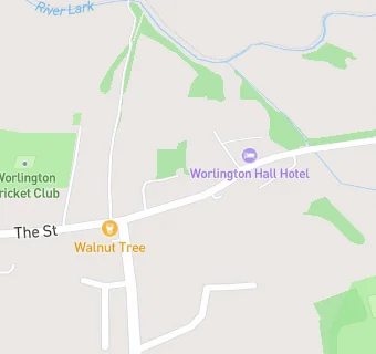 map for Worlington Hall