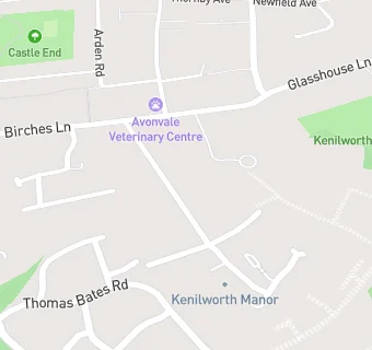 map for Kenilworth Manor Nursing Home