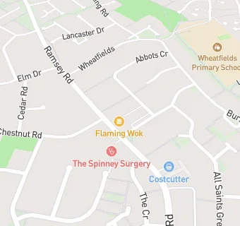 map for Whateley's Newsagents