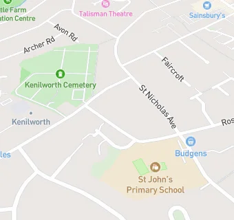 map for St John's First School