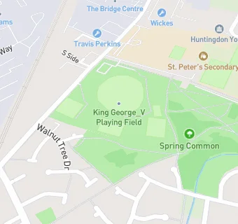 map for Huntingdon Tennis Club