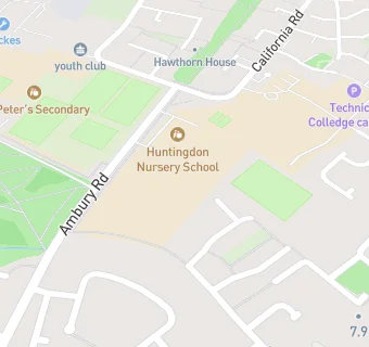 map for Huntingdon Junior School