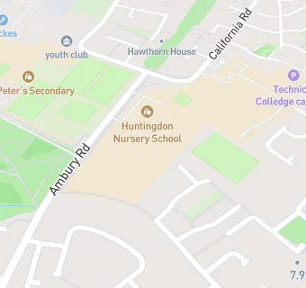 map for Huntingdon Infants School