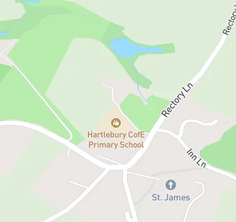 map for Hartlebury CofE Primary School