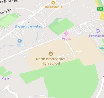 map for North Bromsgrove High School