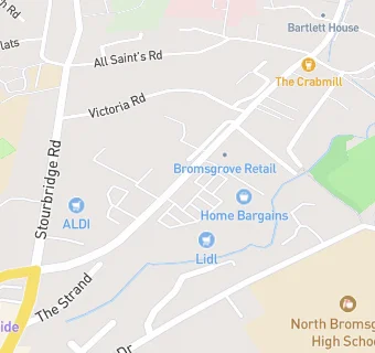 map for Knights Bromsgrove Pharmacy