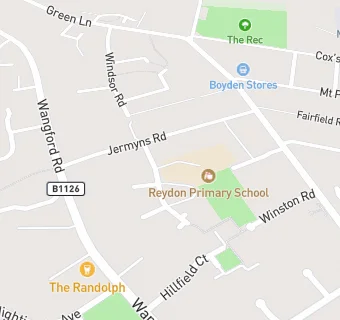 map for Reydon Primary School