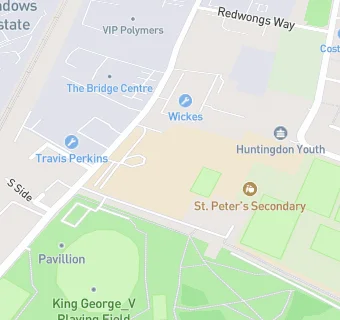 map for St Peter's School