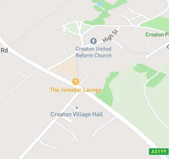 map for Creaton Village Shop