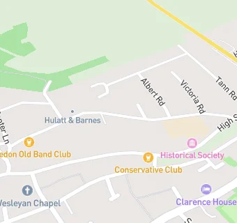 map for Finedon Old Band Club