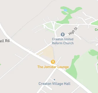 map for Great Creaton Primary School