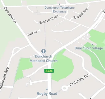 map for Rugby Road Newsagents