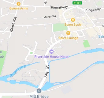 map for The Riverside Hotel