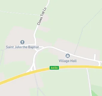 map for Mamble Village Hall