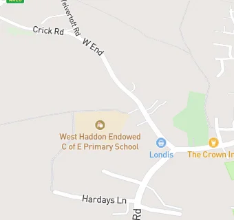 map for West Haddon Endowed Church of England Primary School