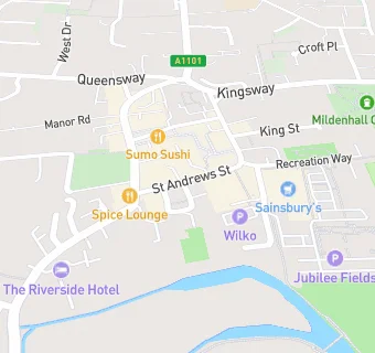 map for St Andrews Cafe